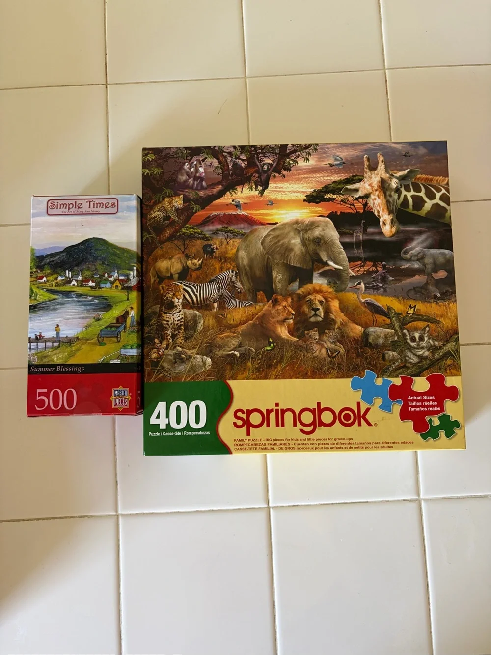 Puzzle Bundle – 2 Complete Puzzles (400pc Family + 500pc Art)
